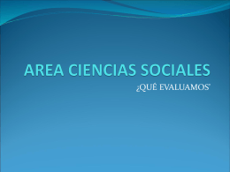 AREA CIENCIAS SOCIALES