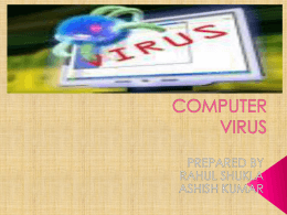 COMPUTER VIRUS - Indian Institute of Technology Kanpur