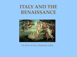 17.1: Italy & the Renaissance
