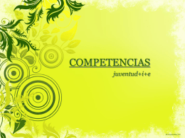 COMPETENCIAS - Juventud +i+e
