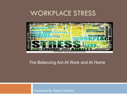 Workplace Stress - Middle Tennessee State University