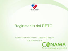 Reglamento del RETC