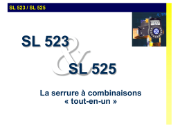 SL 523 + SL 525 PPT presentation french