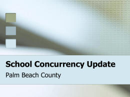 School Concurrency Update