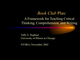 Book Club + - University of Illinois at Chicago