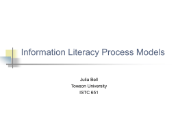 Information Literacy Process Models
