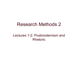 Research Methods 2