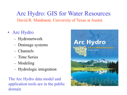 GIS in Water Resource Consortium