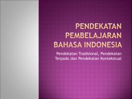 Pembelajaran Bahasa Indonesia MI