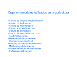Organomercuriales utilizados en la agricultura