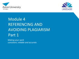 How to Avoid Plagiarism through Referencing