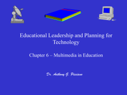 Multimedia for Teaching & Learning