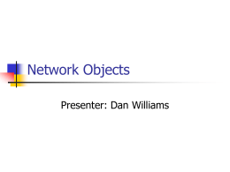 Network Objects - Cornell University