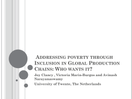 Addressing poverty through Inclusion in Global …