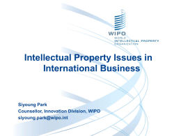 Intellectual Property issues in International Business_Park