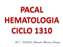 PACAL HEMATOLOGIA CICLO 1309