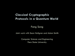 Classical Cryptographic Protocols in a Quantum World