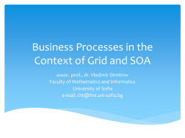 Business Processes in the Context of Grid and SOA