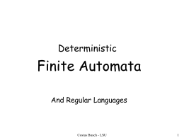 Languages and Finite Automata