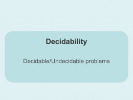 Decidability