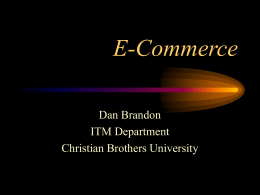 E-Commerce - FacStaff Home Page for CBU