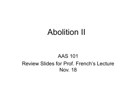Abolition II - University of Virginia
