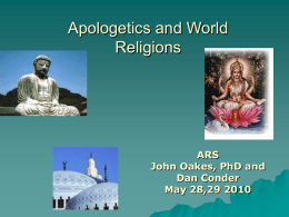Apologetics and World Religions