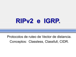 RIPv2 e IGRP