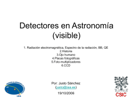 Detectores en astronomia (visible e infrarojo)