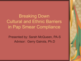 Breaking Down Cultural and Ethnic Barriers in Pap Smear
