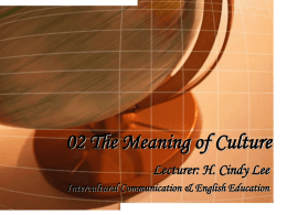02 The Meaning of Culture