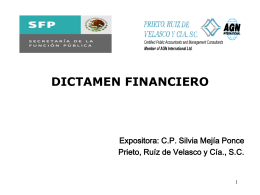 DICTAMEN FINANCIERO Y ANALISIS FINANCIERO