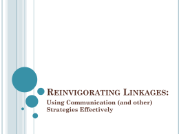 Reinvigorating Linkages: