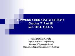COMMUNICATION SYSTEM EEEB453