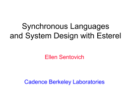 Synchronous Languages