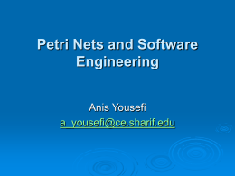 Petri Nets and Software Engineering