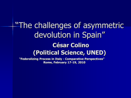 Europeanisation of Central-regional relations in Spain:
