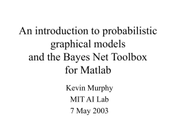 The Bayes Net Toolbox for Matlab