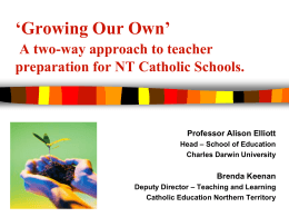 Growing Our Own – A two-way approach to teacher