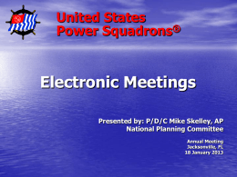 Electronic Meetings Overview