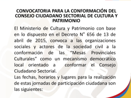 Diapositiva 1 - Ministerio de Cultura y Patrimonio | Ecuador