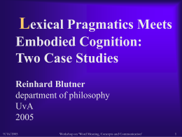 Lexical pragmatics meets embodied cognition
