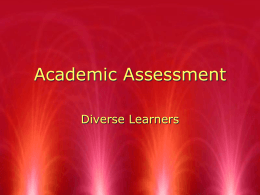 Academic Assessment