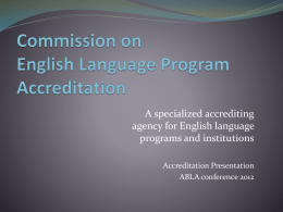 Commission on English Language Program Accreditation