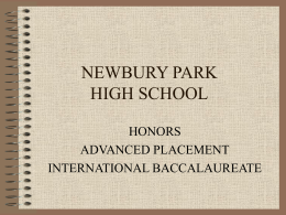 NEWBURY PARK HIGH SCHOOL