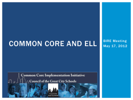 Common Core and ELL