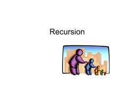 Programming with Recursion