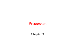 Processes - Wichita State University