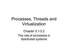 Threads and Virtualization