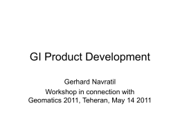 GI Product Development - Vienna University of Technology